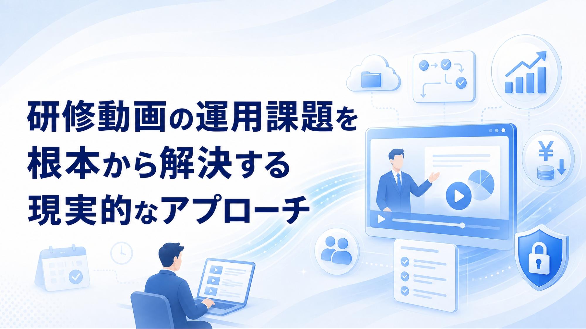 研修動画の運用課題を根本から解決する現実的なアプローチ